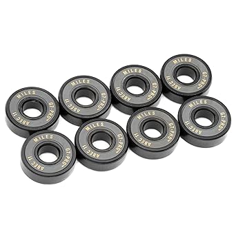 MILES MILES WHEELS Skateboard Bearing G7-PRO™ Grease ABEC 11 Skateboard Street Single Side Rubber Shield 608