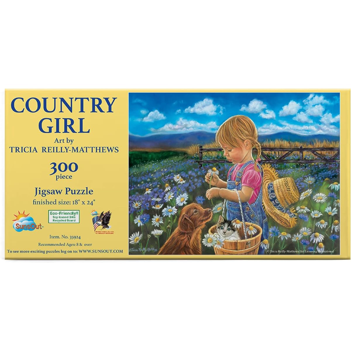 SUNSOUT INC Country Girl 300 Piece Jigsaw Puzzle