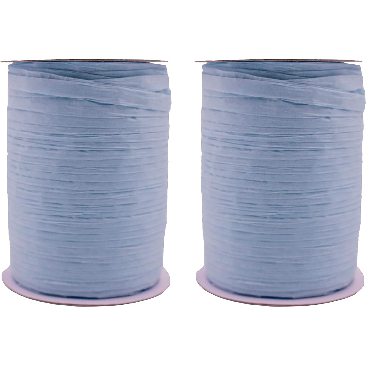 Paper Raffia Ribbon Roll 100 Yards for Craft Packaging and Decoration (Light Blue)