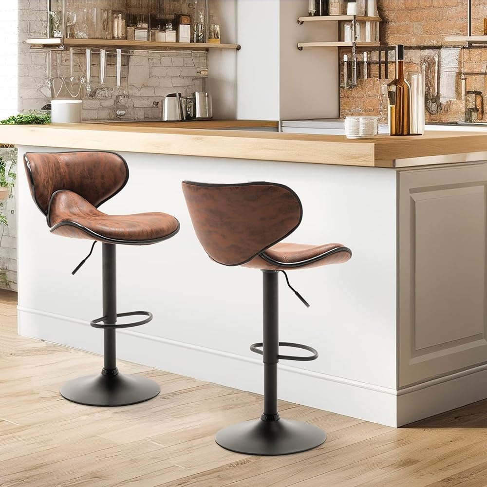 Danketuhl Counter Chair Bar Chair Swivel Lifting Vintage Counter Stool Bar Stool 2