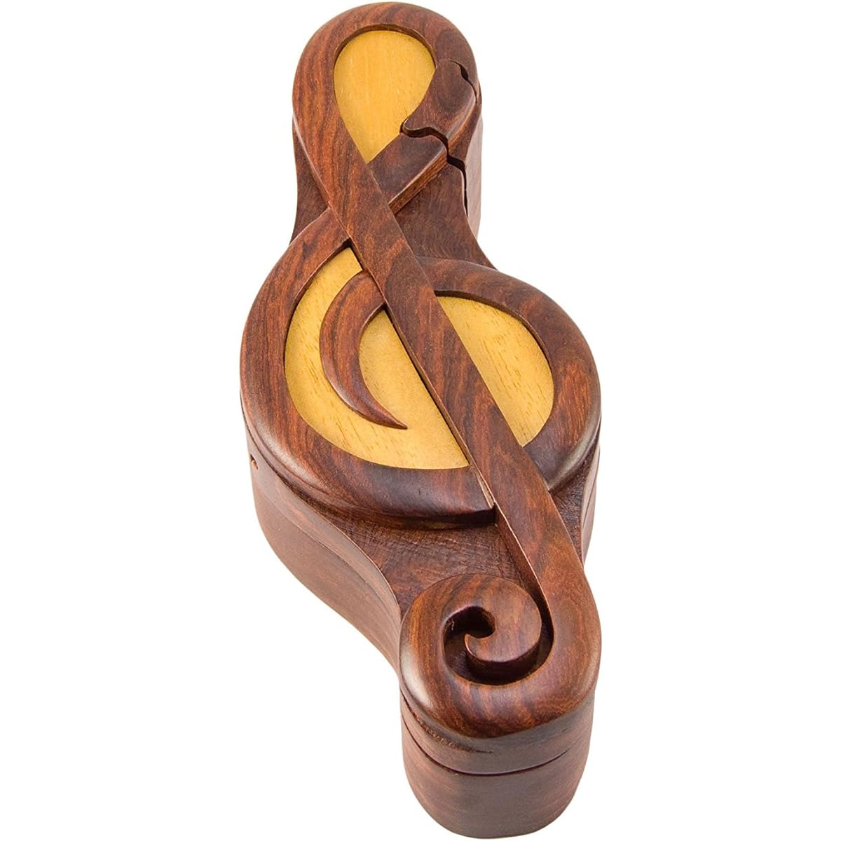 Treble Clef - Secret Handcrafted Wooden Puzzle Box