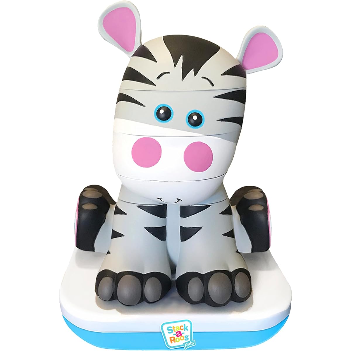 Stack-a-Roos-Baby Zebra Nesting STEM Toy for Toddlers - Durable 5-Piece Stackable Animal Tower with Lights & Sounds - Stimulates Fine Motor Skills and Sensory Development - For Boys and Girls Ages 12 Months+