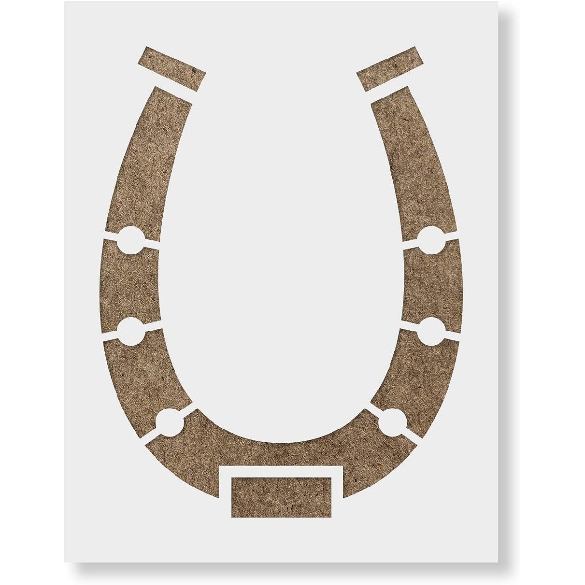 Horseshoe Stencil Template - Reusable Stencil with Multiple Sizes Available 36"x24"