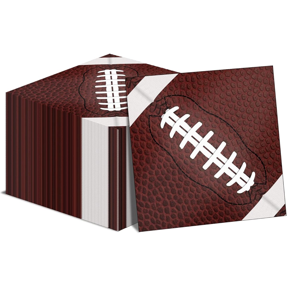 gisgfim 50pcs Football Party Napkins Football Birthday Party Disposable Paper Napkins Sports Party Luncheon Napkins Decoration Set