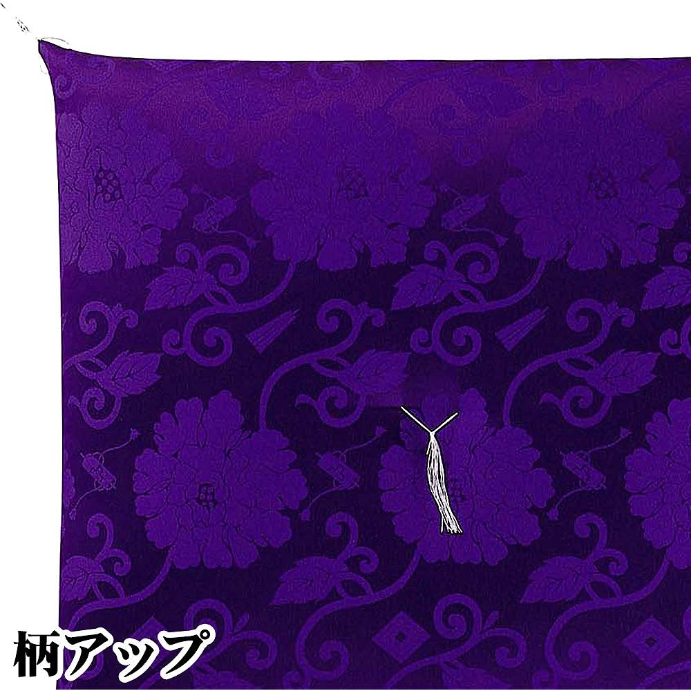 Buddhist Altar Shop Takita Shoten Gozen Zabuton (Buddha Zabuton) Kaloyan Donsu Purple ◆ Memorial Service Buddhist Altar Buddhist Obon Temple Zabuton Obon Supplies Made in Japan