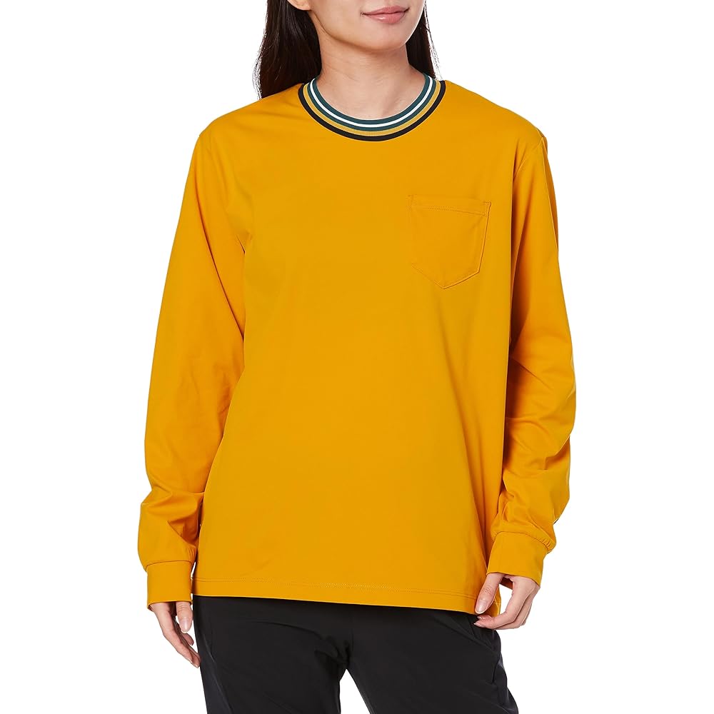 [Le Coq Sportif] T-Shirt Helanka Long Sleeve T-Shirt Sweat Absorbent Quick Drying UV CUT (UPF50+) Stretch Long T Pocket Women's QMWWJB01