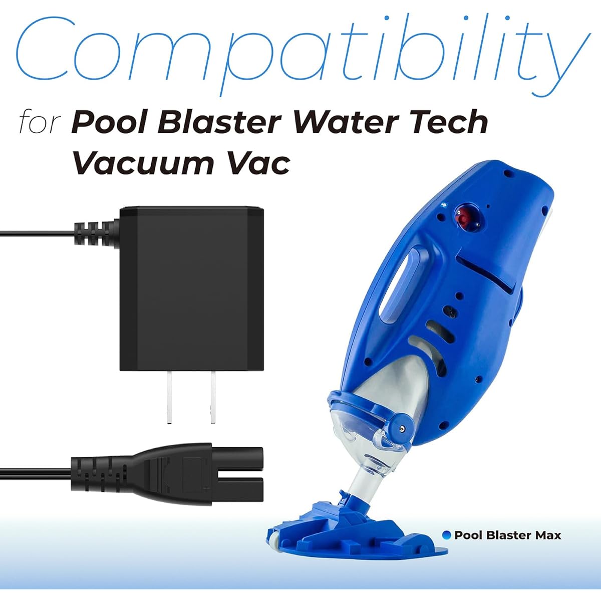 ANTOBLE 8.6V Charger Pool Blaster Vacuum Cleaner Adapter LC099-2SK Power Cord Power Supply Replacement Part for Water Tech Catfish Li Pool Vac Cleaner Ultra Pulse Hydro iVac