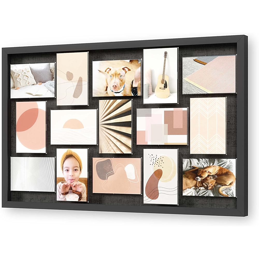umbra Photo Frame KG Size Wall Hanging 15 Photos Display Rotating Stylish Interior Large Interior Pixie Black 210168481106