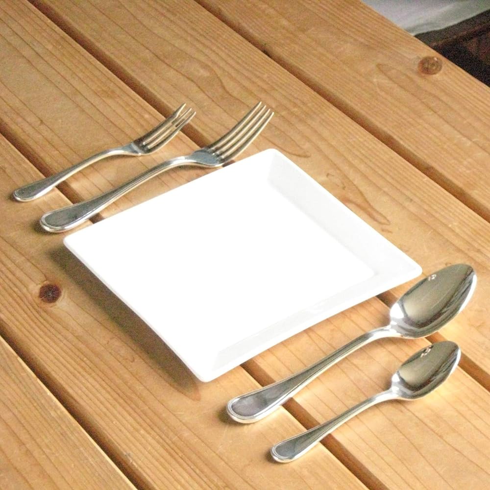 Nagao German Silver Dinner Cutlery Set of 4, Nickel Silver, Made in Japan