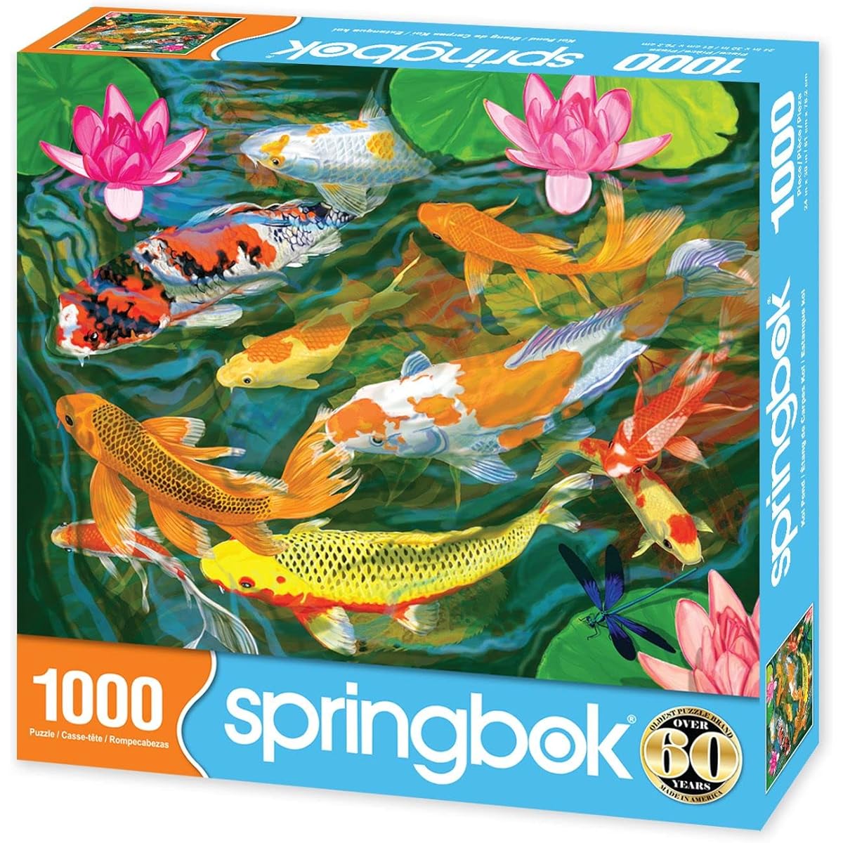 Springbok's 1000 Piece Jigsaw Puzzle Koi Pond - Made in the USA