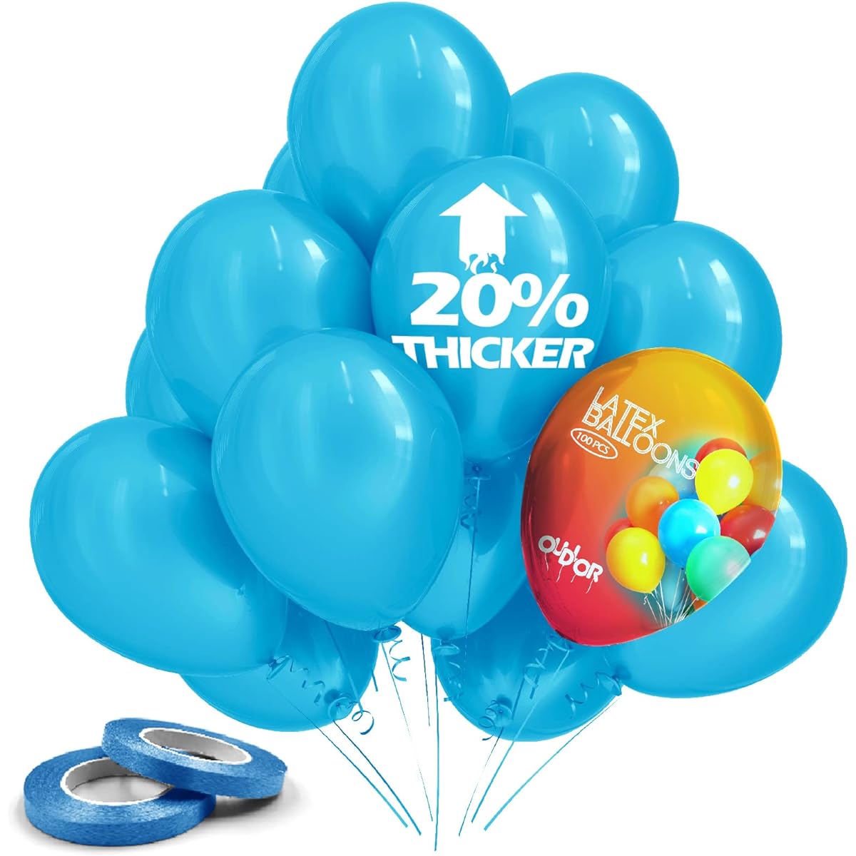 Balloons Party Decoration Birthday Party Baby Shower Wedding Halloween Christmas with Ribbon