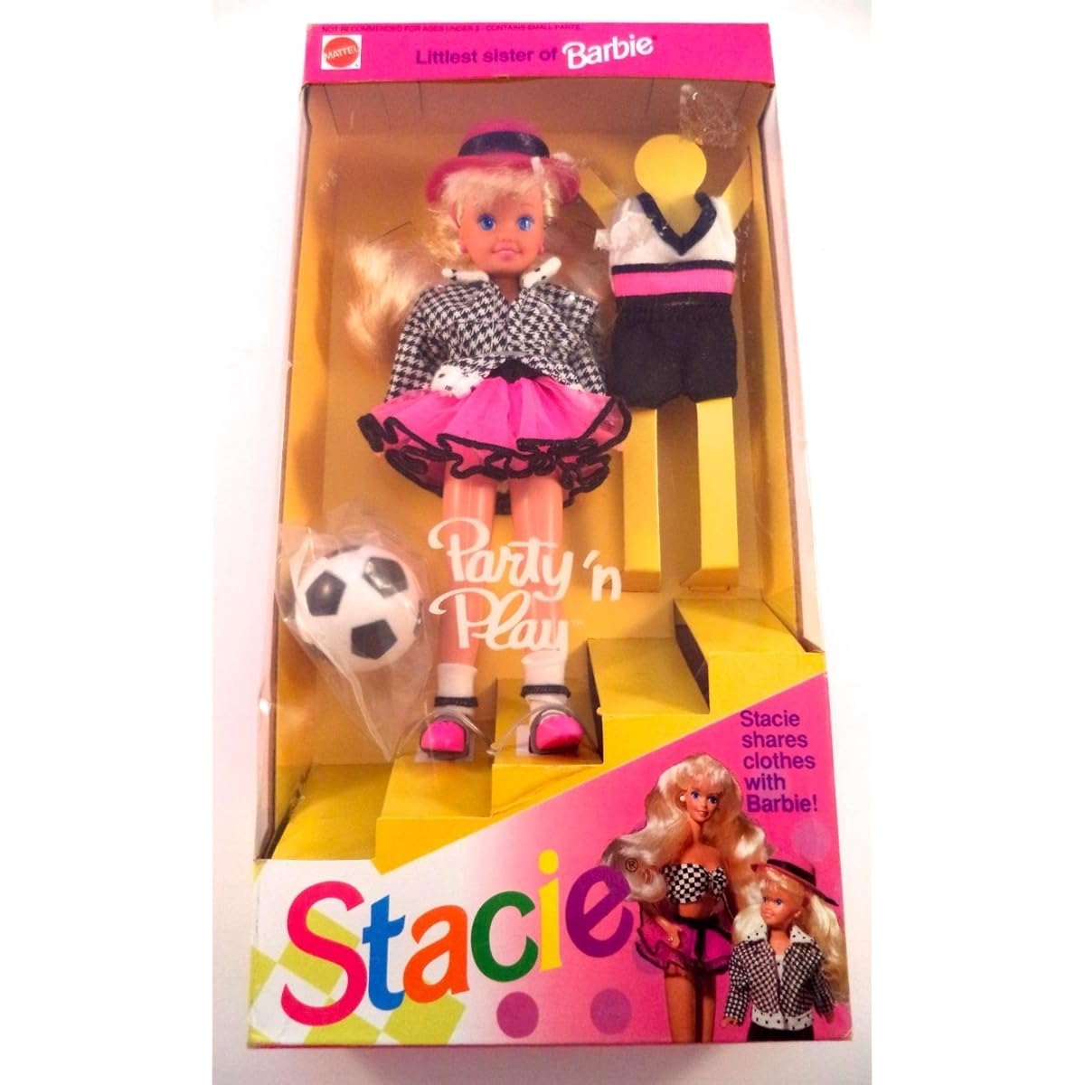 Barbie - Party 'n Play STACIE Doll Littlest Sister of Barbie (1992) by Barbie