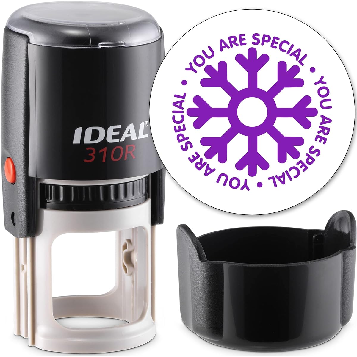 MaxMark Round Teacher Self Inking Stamp - You are Special - Jumbo Series Style TS303 Purple Ink