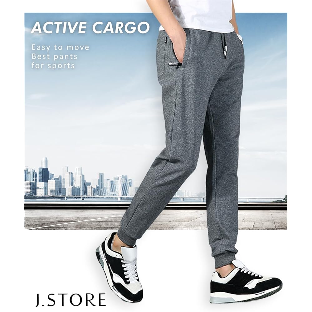 [J Store] Men's Pants, Running Trousers, Sportswear, Jersey Sweatpants M-3XL