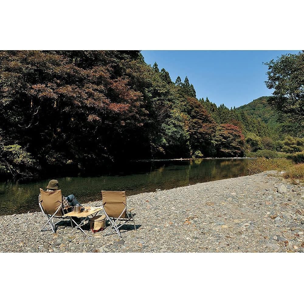 Snow Peak Low Chair Khaki Pair Set Chair Camping Outdoor