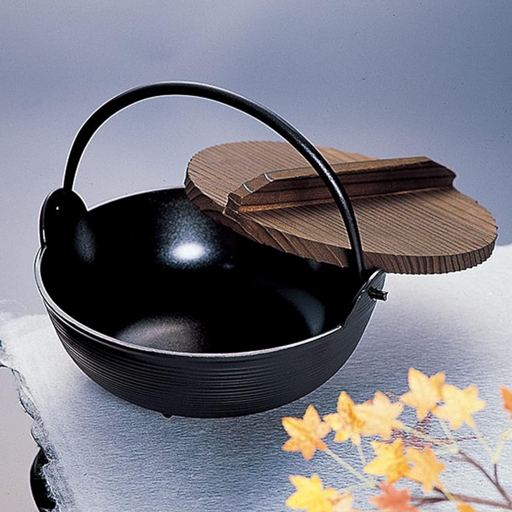 Tonami Shoten Irori Pot 21cm Made in Japan Aluminum Black 10210 Outdoor Camping Open Fire OK Repaintable