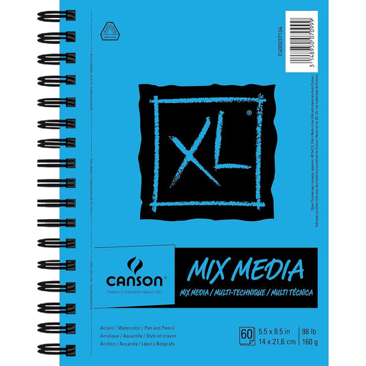 12 pack: Canson® XL® mixed media pad.