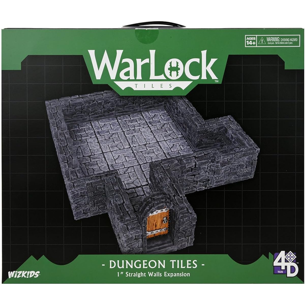 WarLock Tiles: Expansion Pack - 1" Dungeon Straight Wall | WizKids