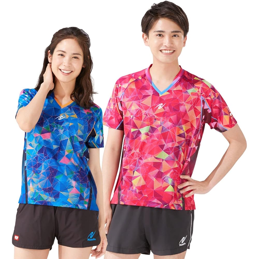 Nittaku NW2191 Table Tennis Unisex Game Shirt Move Stained Shirt Can Be Worn in Official Matches