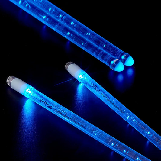 5A Light Up Drumsticks with Waterproof Carry Bag (Blue Only)