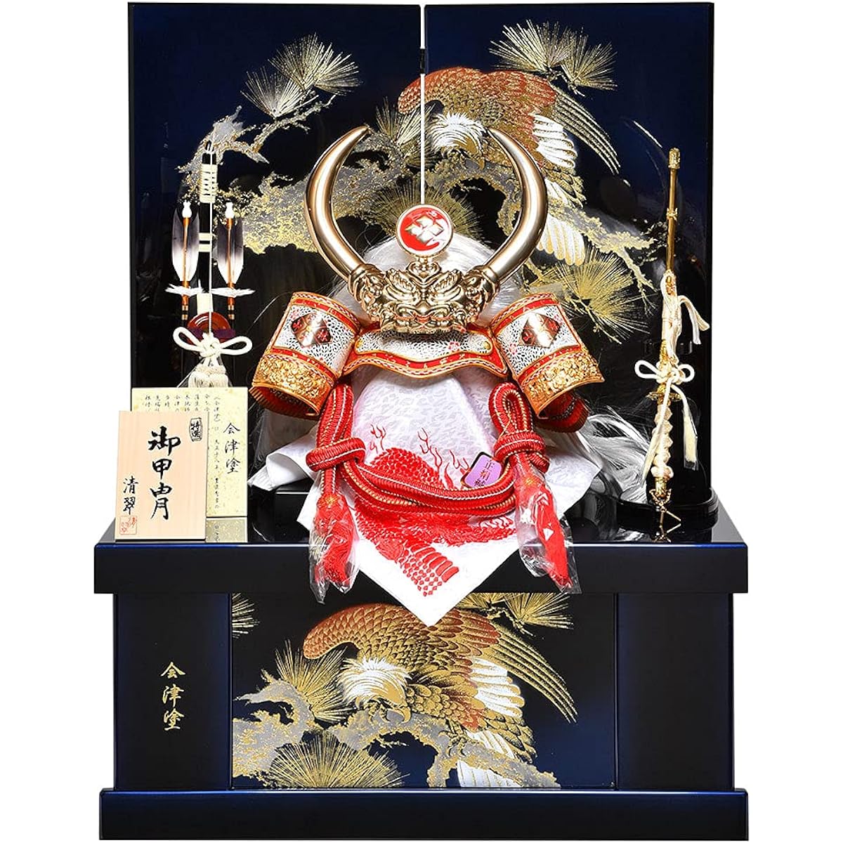 [Compactly storable helmet] [Helmet for children] [Warrior helmet] No. 25 Takeda Shingen Aizu-nuri helmet [May doll] [Helmet decoration]