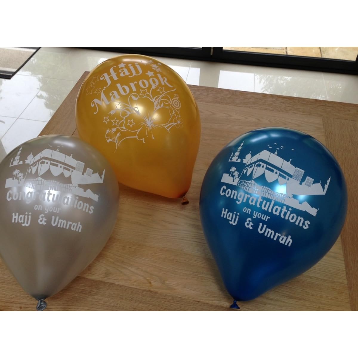 Desert Dress Pack of 10 Hajj & Umrah Round Balloons Happy Decoration Gift Party Islamic Celebration Desert Dress