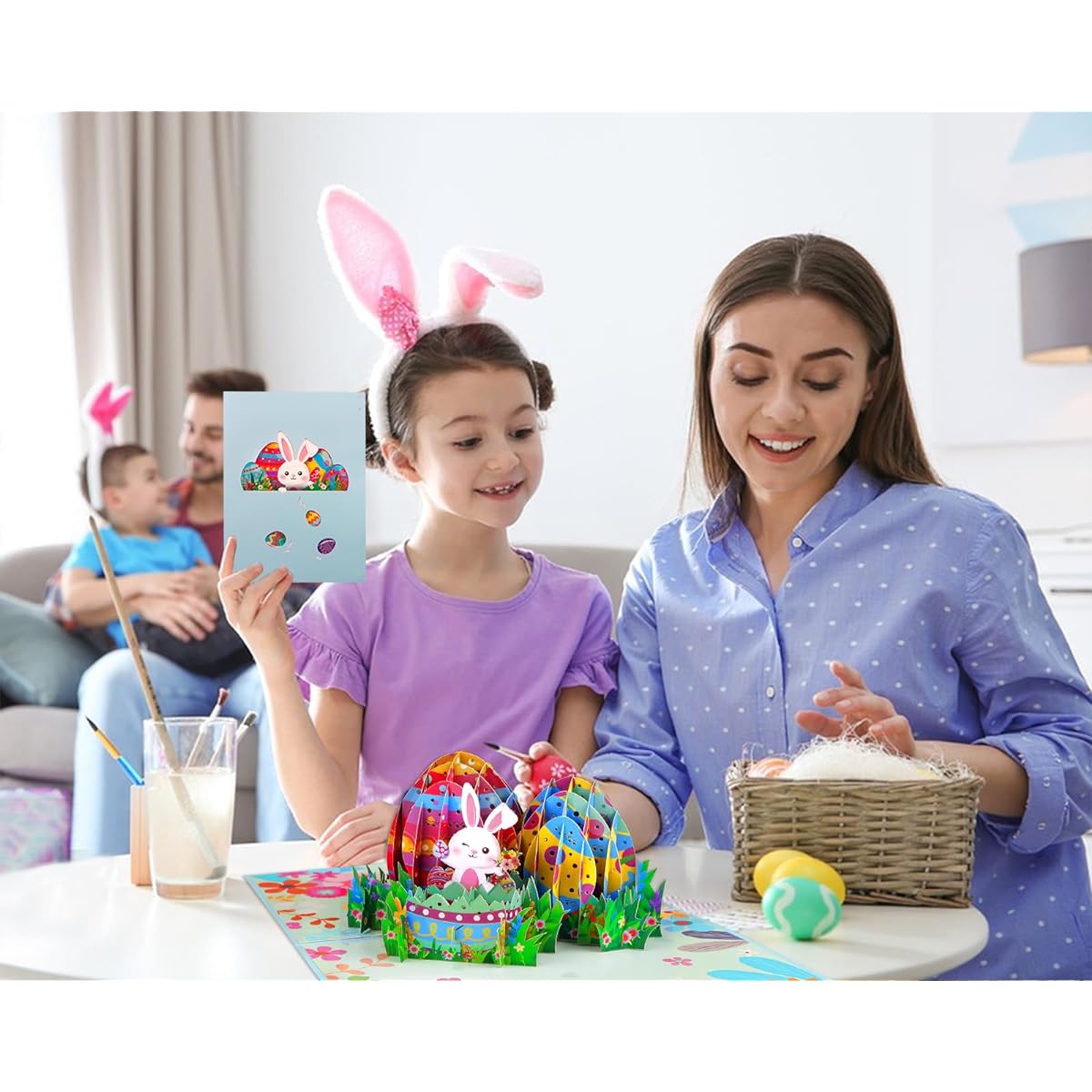 D4DREAM Easter Pop-up Card with Envelope