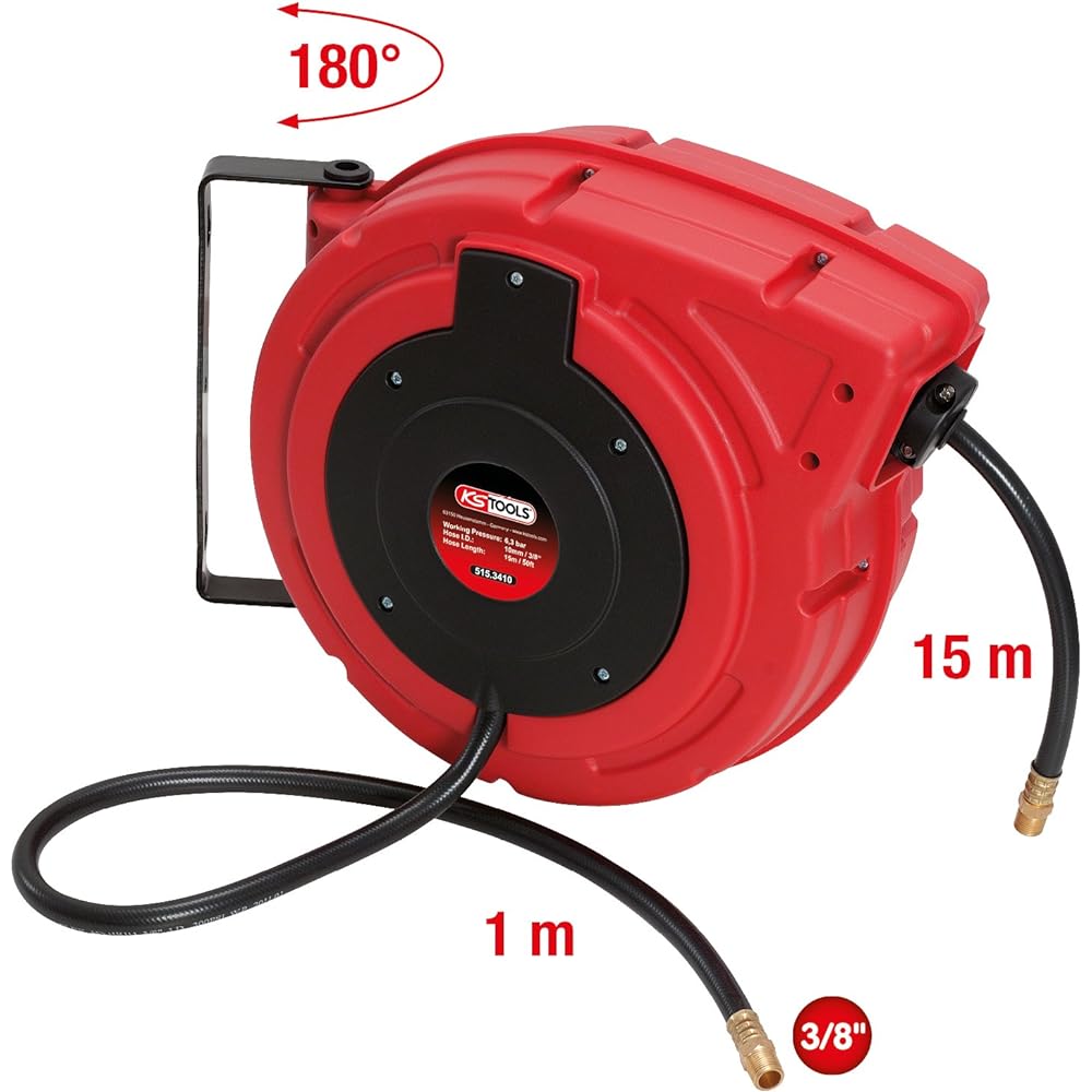 KS TOOLS Air Line Hose Reel Ø10mm 3/8" Air line hose reel Ø10mm 3/8" 515.3410