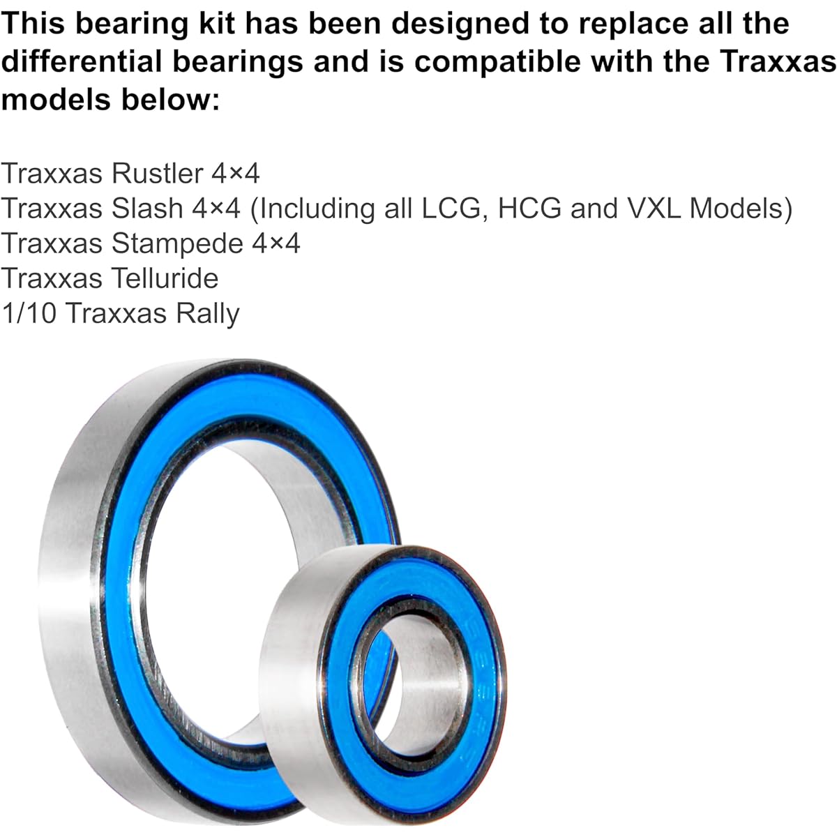 Winter Evening - Front and Rear Diff Stampede Bearing Kit for Traxxas 4x4 VXL Slash