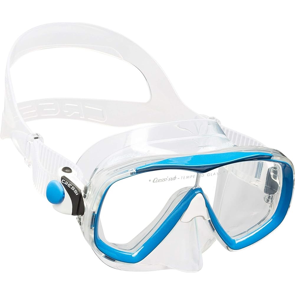 Cressi Snorkeling Mask [ESTELLA] Single Lens Tempered Glass Lens High Quality Silicone 4 Colors [Genuine Product]