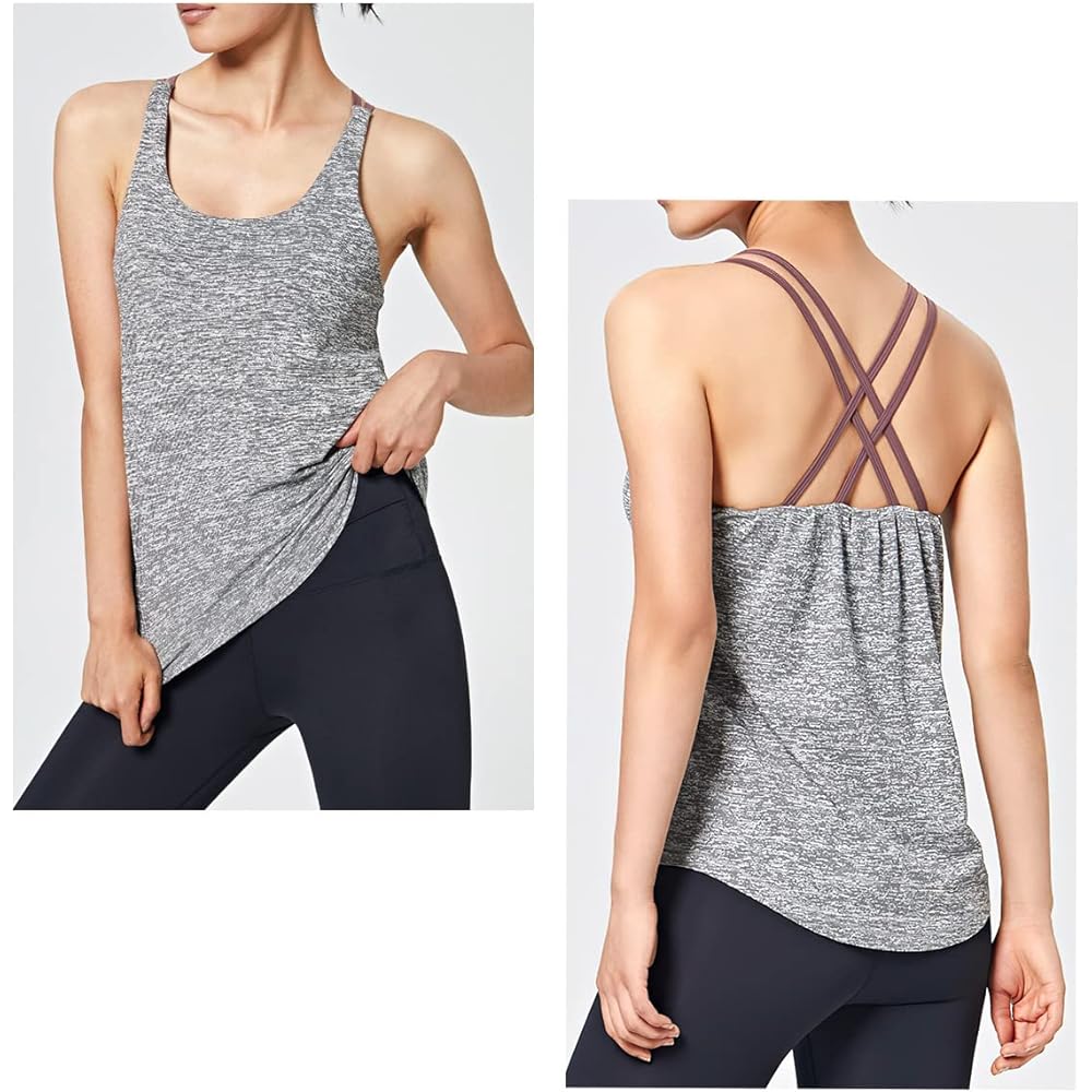 [VeroMan] Sportswear Women's Tank Top with Cups Loose ppi-ttb21