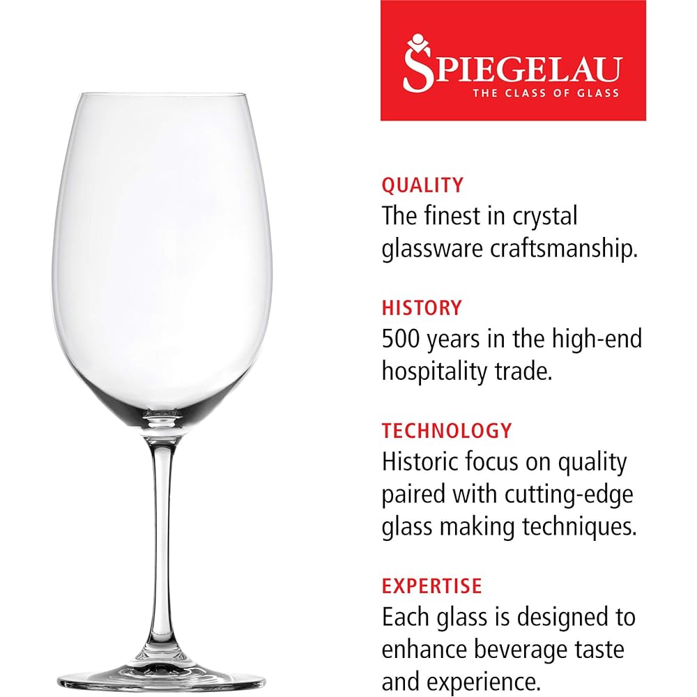 Spiegelau Salute Bordeaux Red Wine Glass 710cc 4720177 4 pieces