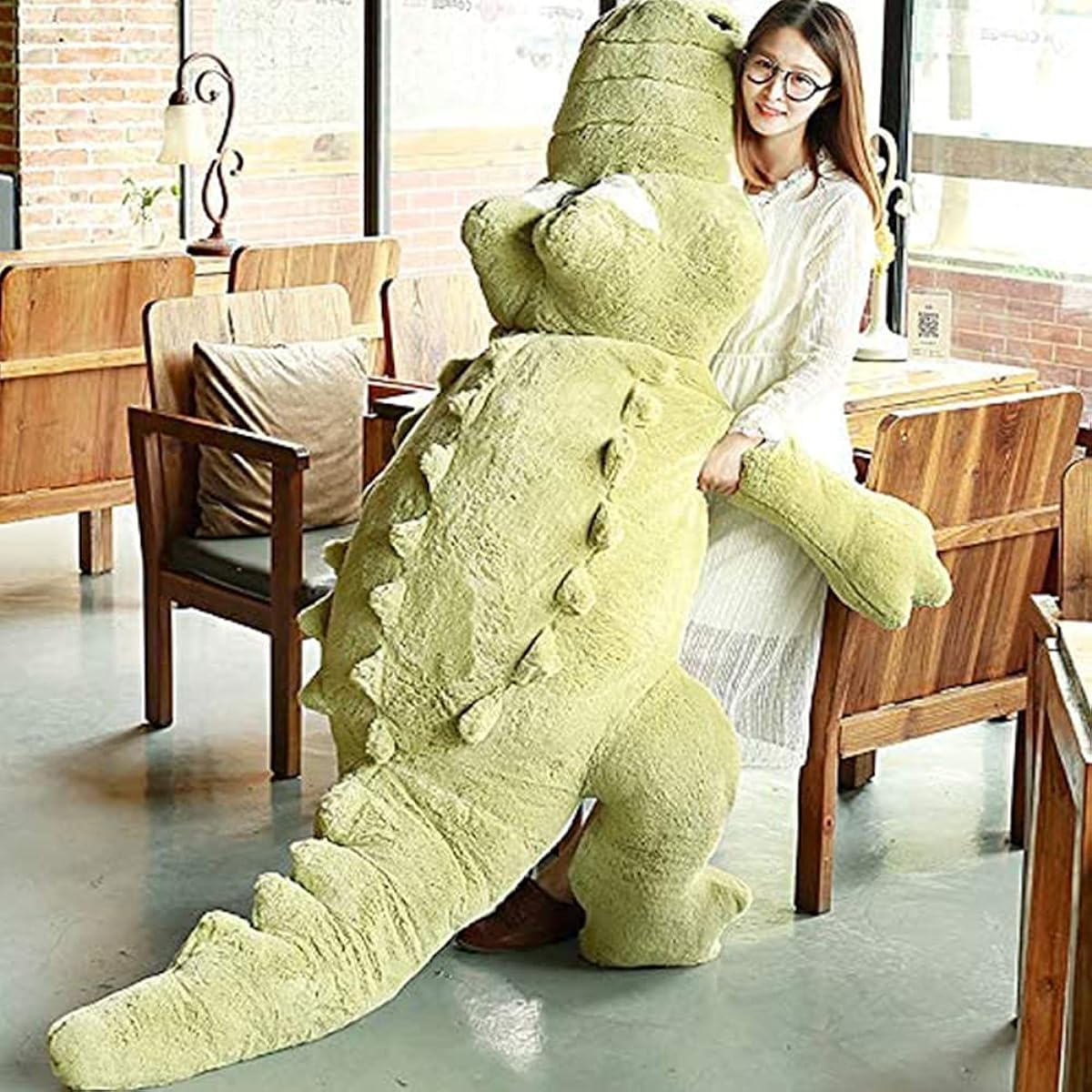 MIXUS Extra Large Crocodile Plush Toy/Crocodile Plush Toy/Large Plush Toy/Crocodile Plush Toy/Crocodile Plush Toy/Extra Large Plush Toy/Hug Pillow Plush Toy/Giant Plush Toy (Green, 230cm)