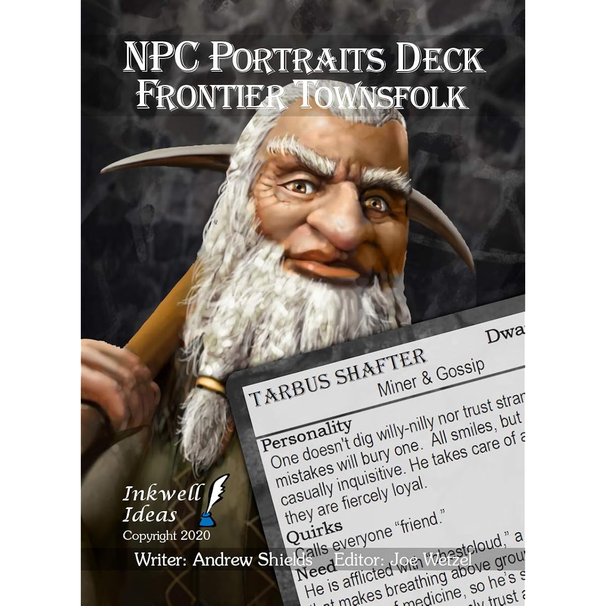 Inkwell Ideas NPC Portrait Deck Frontier Townsfolk