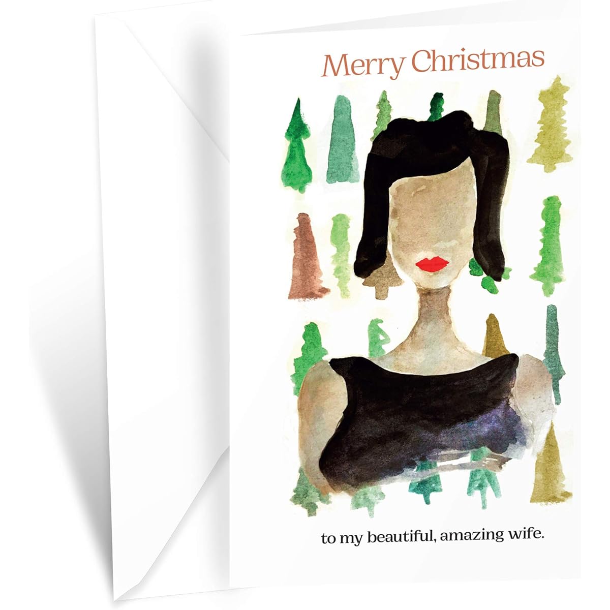 Prime Greetings Christmas Card Wife Romantic