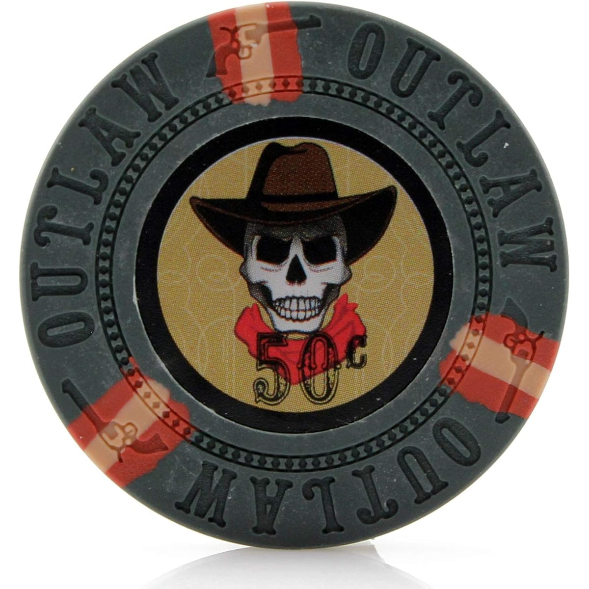 Versa Games Outlaw Clay Poker Chips 13g - Pack of 50 (Choose Your Color)