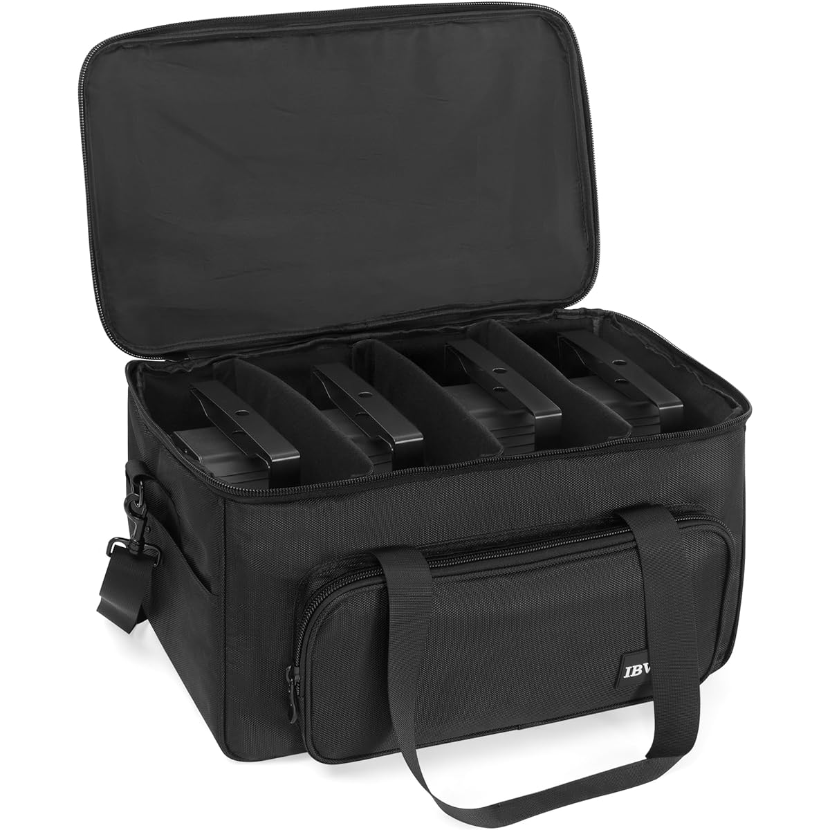 IBVIVIC 4 Par Light Bag Padded Storage Gig Case Bag for Par Light Equipment 18"x10"x11" Stage Light Bag