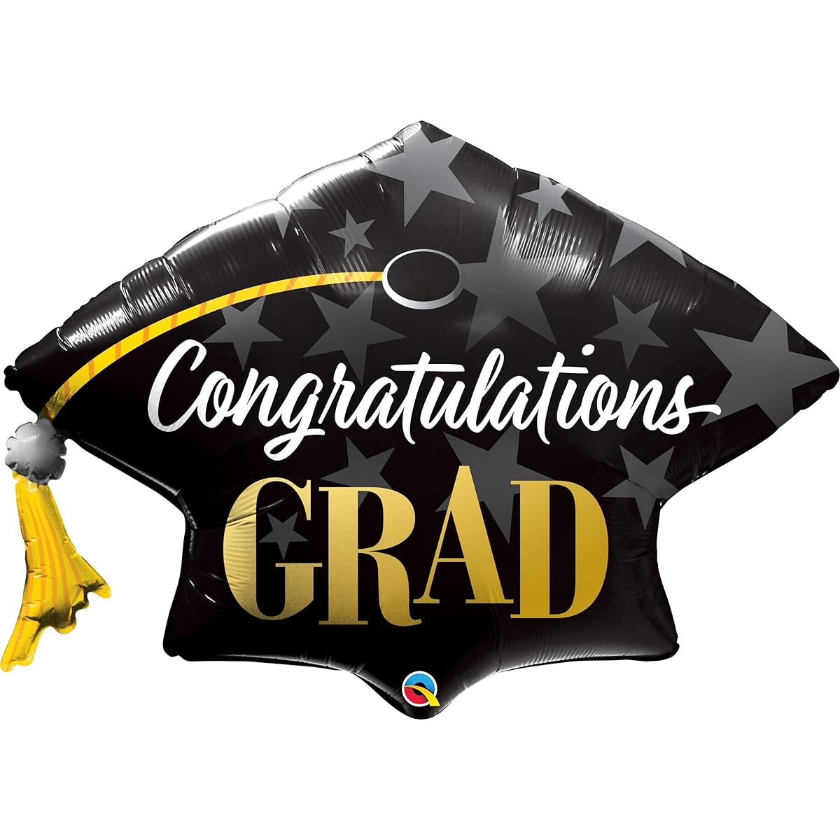 Qualatex 41" Congratulations Grad Stars Foil Balloon, Multicolor