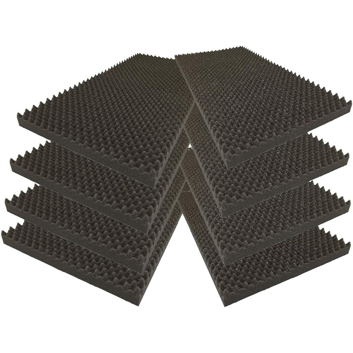 Urethane sound absorption board ZS, uneven wave pattern, thickness 30mm, size 500mm x 1000mm, 8 pieces [Made in Japan with peace of mind]
