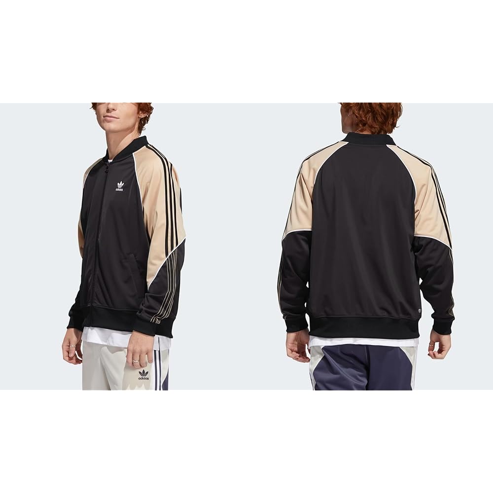 [Adidas] Originals Men's Jersey Top and Bottom Set Tricot SST Track Jacket x Track Pants Setup Black/Beige/Gold HI3000/HI3004 Domestic Genuine Product