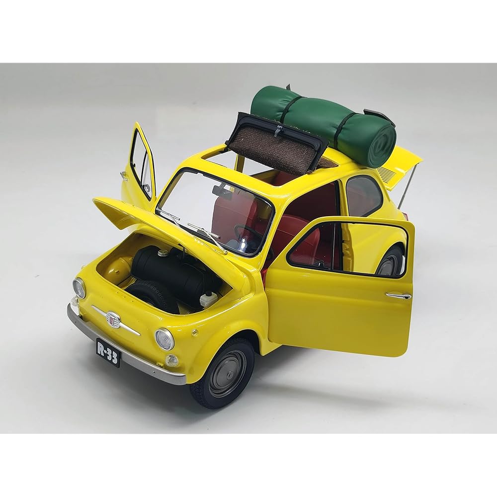 S14 (S14) Character Vehicle Series Lupine the Third Castle of Cagliostro FIAT500 1/12 Scale Diecast Mini Car Unisex