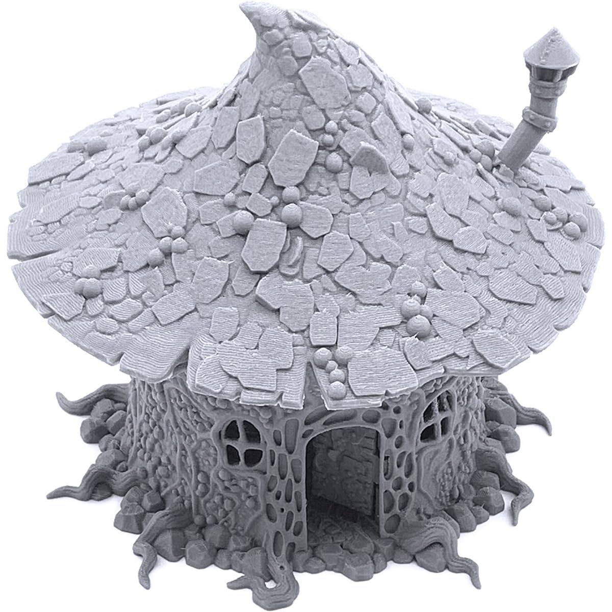 Printable Scenery Goblin Mushroom Hovel 3D Print Tabletop RPG Scenery Wargame Terrain 28mm Miniature