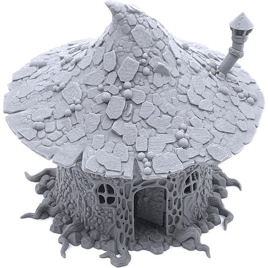 Printable Scenery Goblin Mushroom Hovel 3D Print Tabletop RPG Scenery Wargame Terrain 28mm Miniature