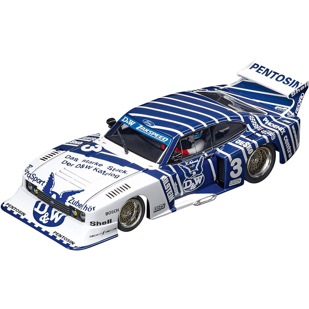Carrera 30887 Ford Capri Zakuspeed Turbo D&W #3 Digital 132 Slot Car Racing Car 1:32 Scale