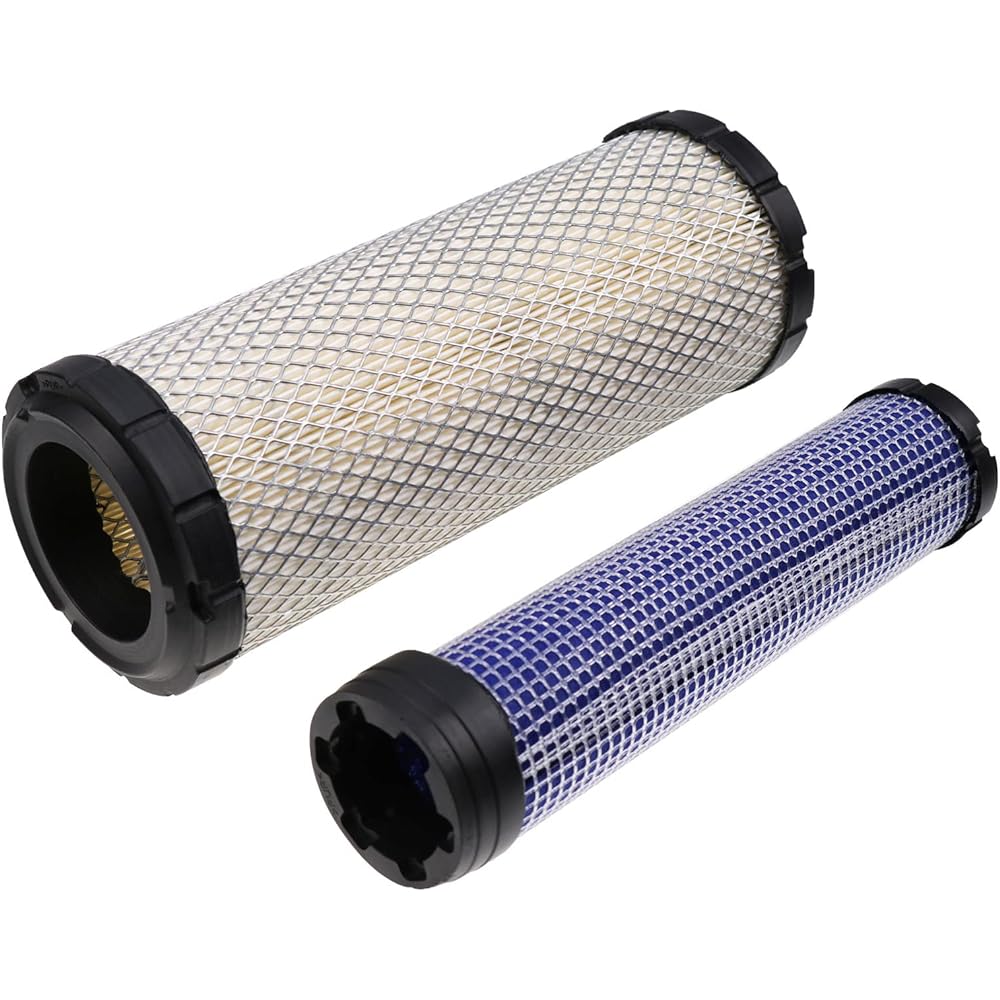 DVPARTS Air Filter Set P821575 & P822858 Donaldson FPG05 Air Cleaner Bobcat 6672467 6672468 PM252Z PM260Z PM272Z Kawasaki 11013-7044 & 11013-700 45