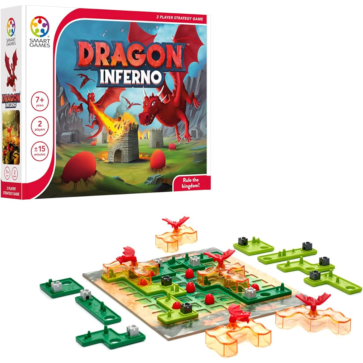 SmartGames Dragon Inferno 2 Player Strategy Game Ages 7+