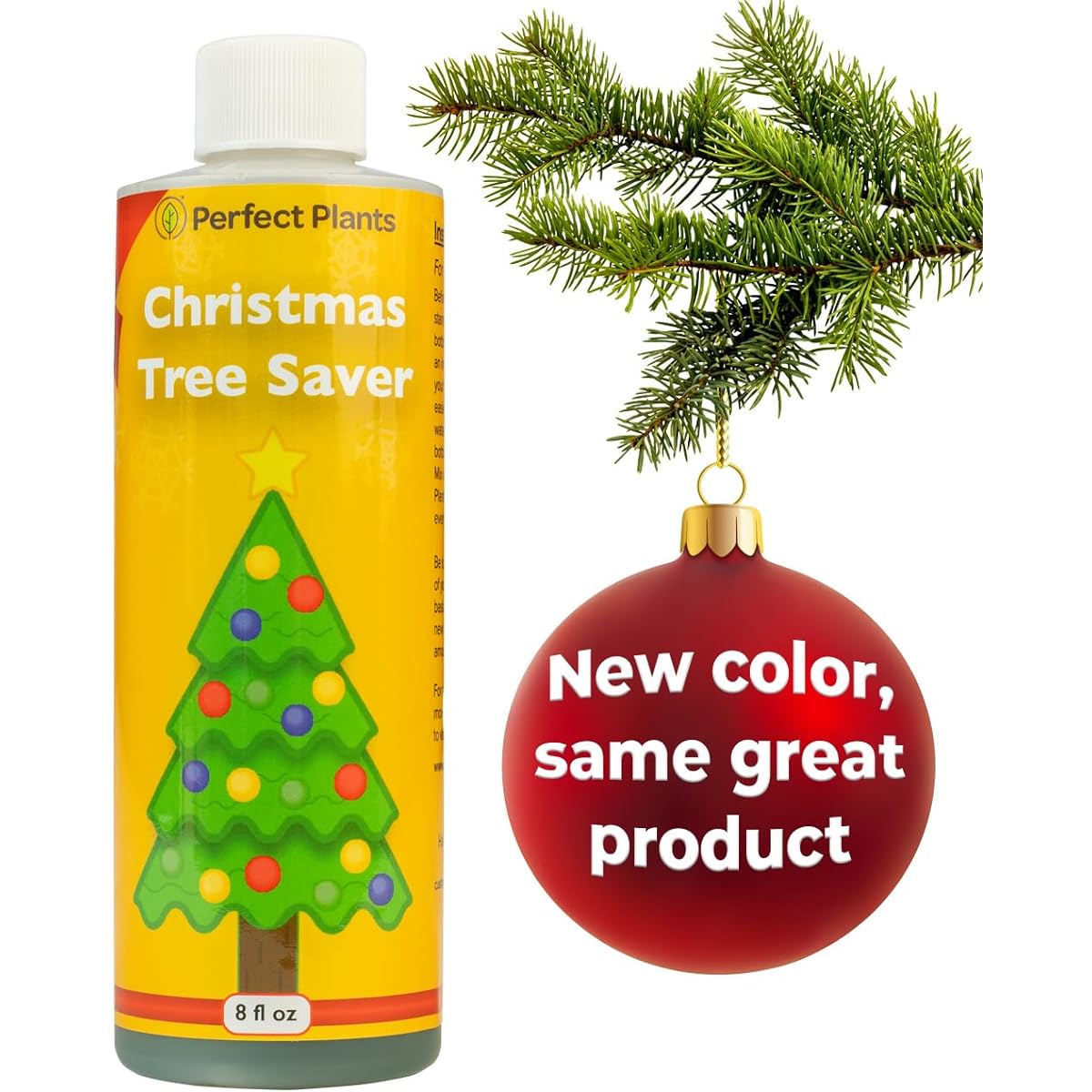 Perfect Plants Christmas Tree Saver | Christmas Tree Food 8oz | Easy to Use Christmas Tree Preserver | Healthy Green Christmas Trees All Holiday Season