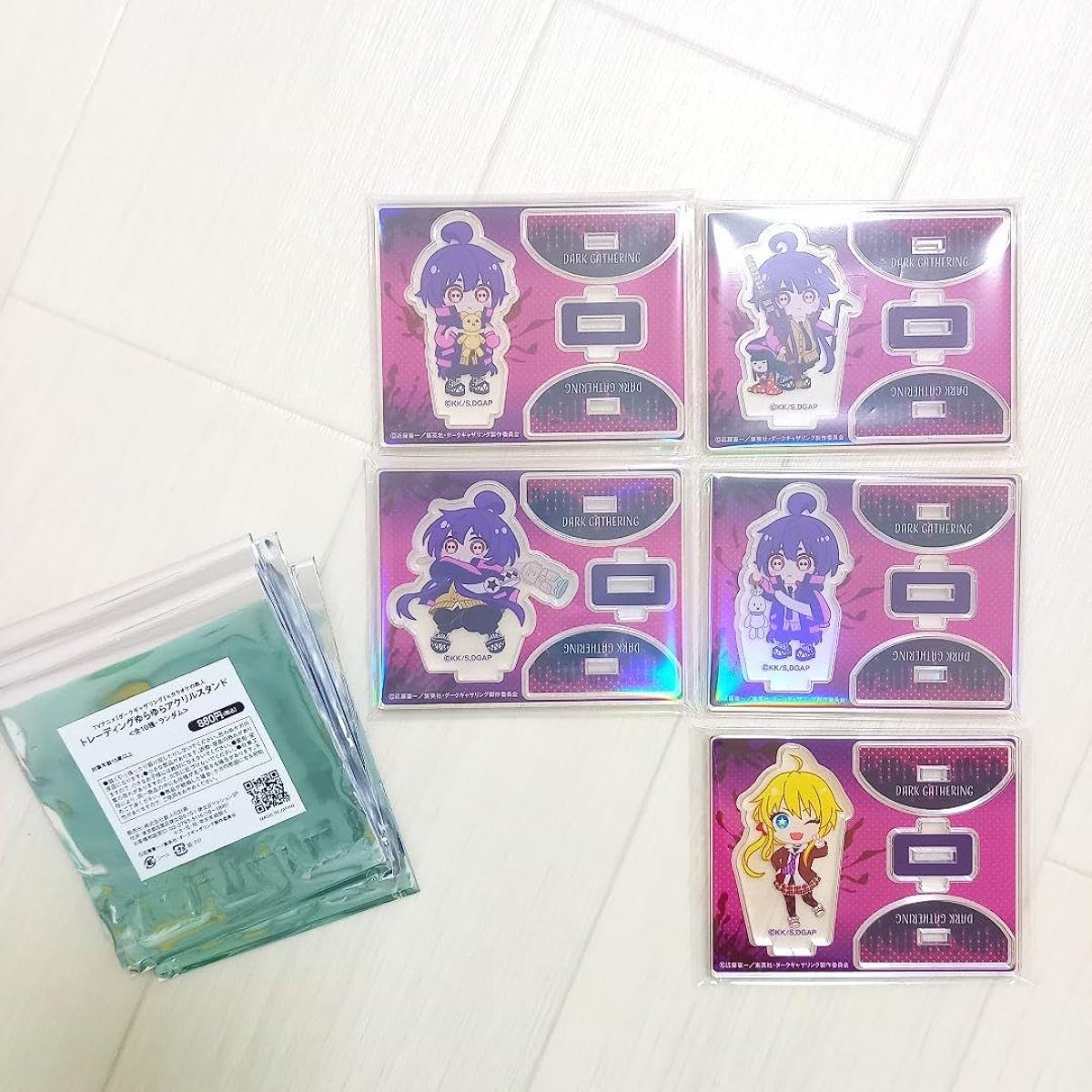Karaoke no Tetsujin Dark Gathering Trading Swinging Acrylic Stands 5 Types