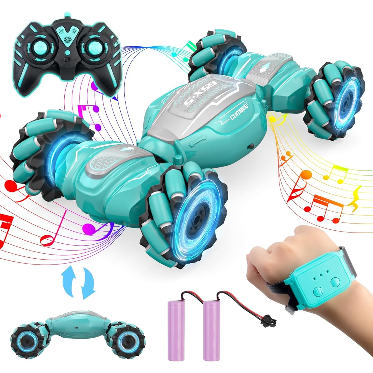 ACAMMZAR Remote Control Car, Radio Control Car, Boys, LED