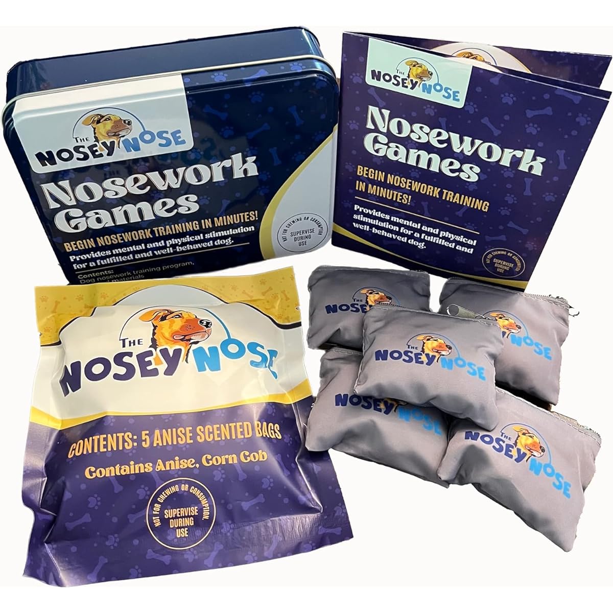 The Nosey Nosey Nosework Scentwork Training Dog Puzzle Brain Game Anise Scent (Zipper Pouch)